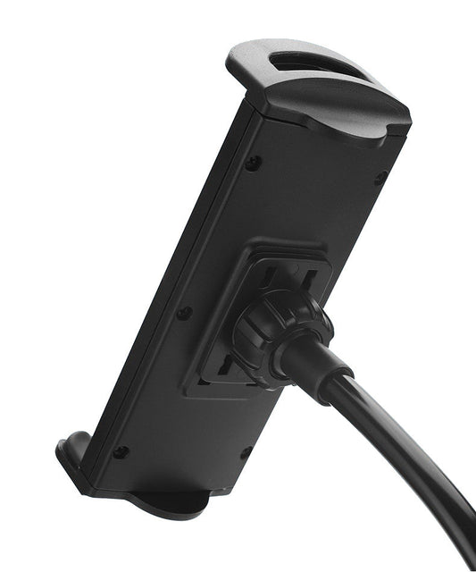 SYSTEM-S borðfesting 360° sveigjanleg gæsahálsstandur fyrir spjaldtölvu snjallsíma svart