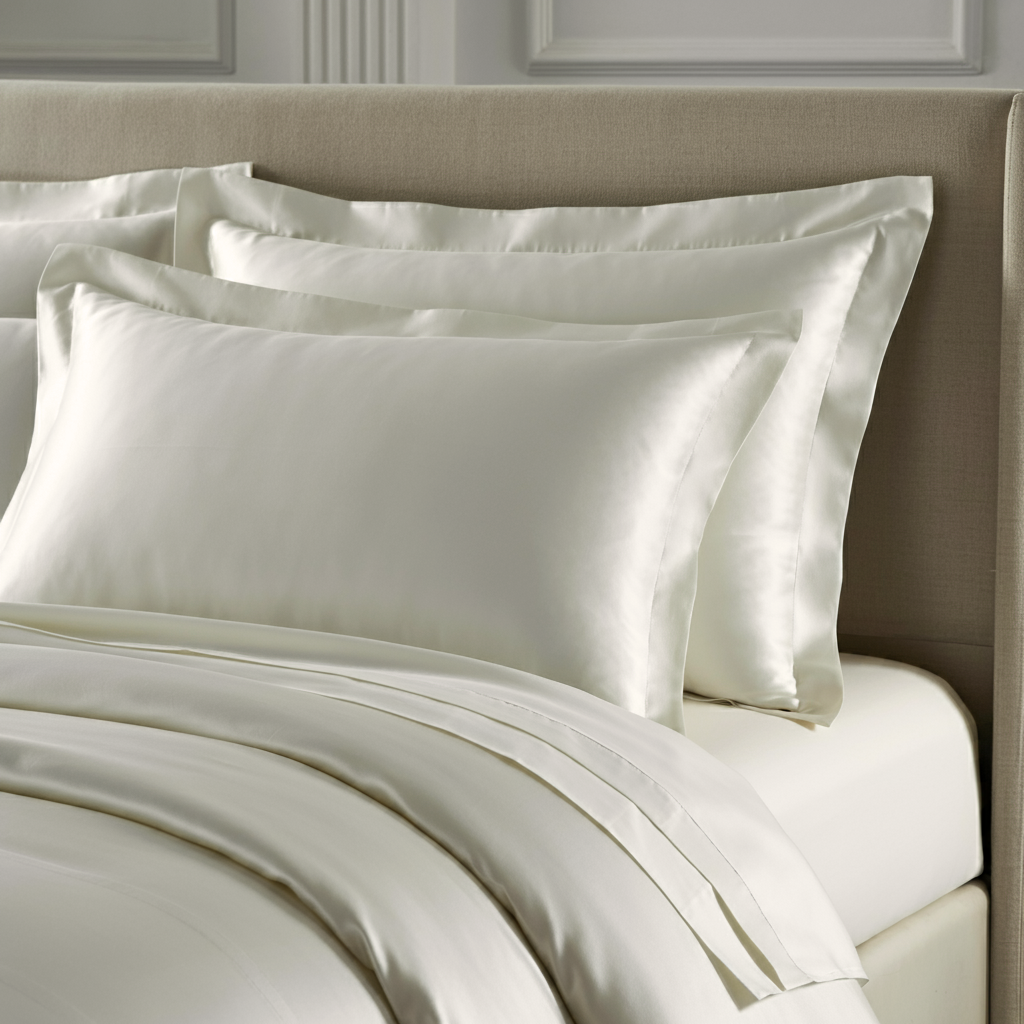 Drapeur koddaver úr bómullar-satíni