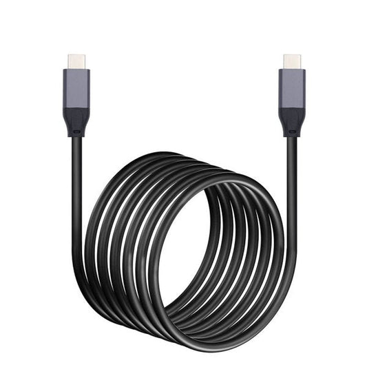 SYSTEM-S USB 3.1 Gen 2 Kabel 500 cm Typ C Stecker zu Stecker in Schwarz