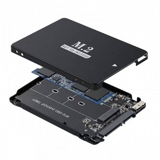 SYSTEM-S NGFF B+M Key M.2 SSD Card to 2.5 inch SATA Micro USB 3.0 Combo HDD