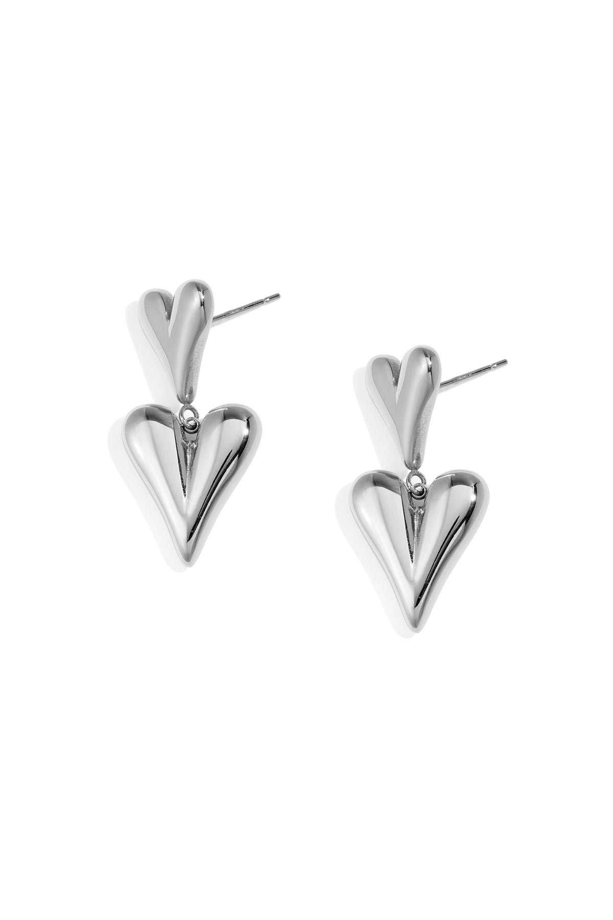 Edelstahl Tropfen Ohrringe Herz Casual Täglich Einfache Serie frauen schmuck
