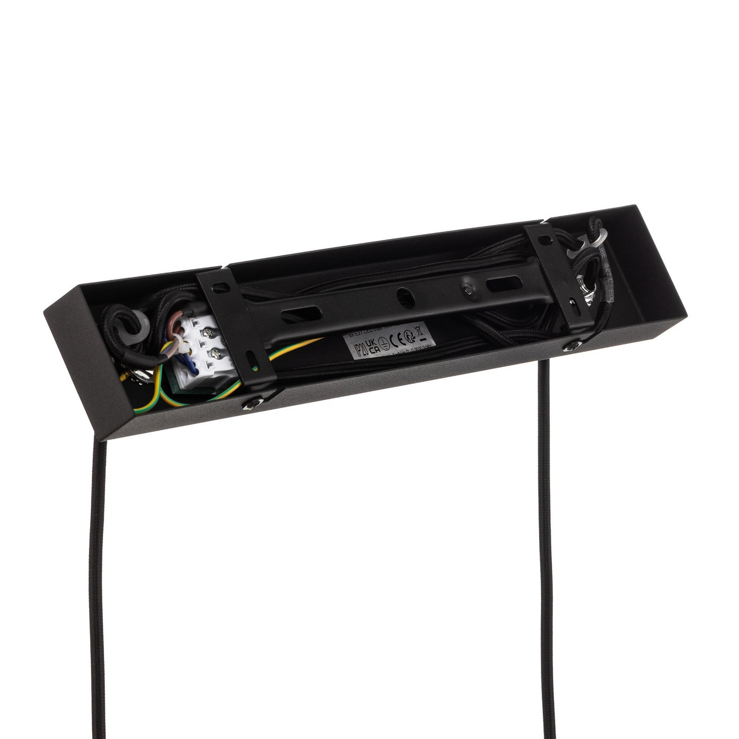 Lindby hengiljós í B-flokki, Anito, svart/gulllitað málm, 100 cm, E27, loftljós, spotlight