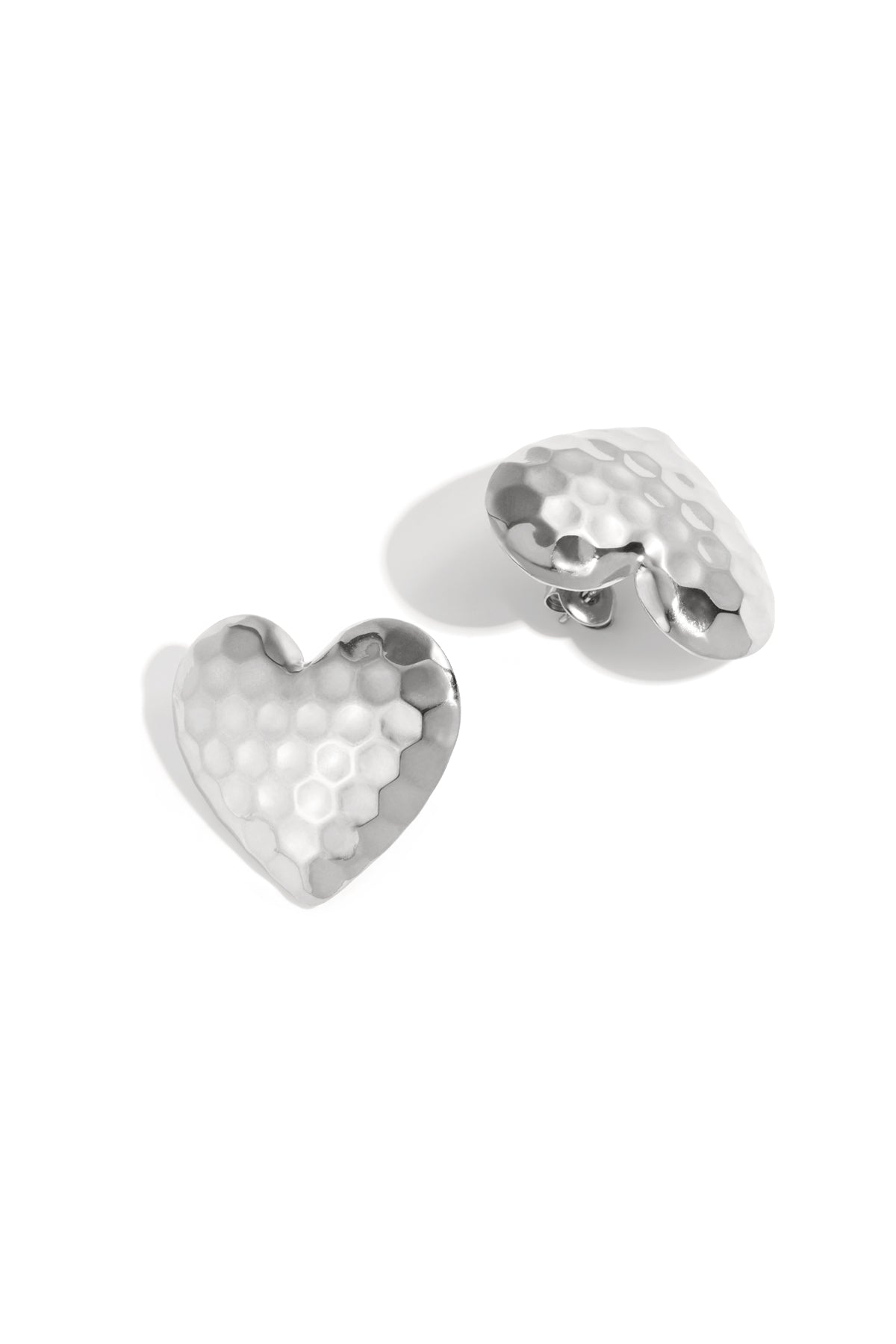 Edelstahl Ohrstecker Herz Casual Daily Simple Serie Damenschmuck