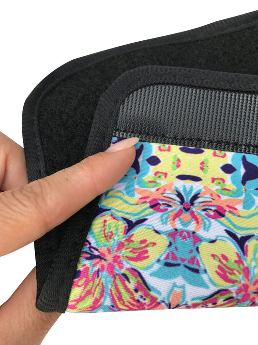 Car seat belt protector flowers