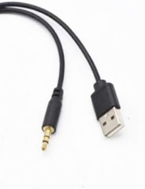 System-S Bluetooth cable for car radio with USB and jack black for BMW