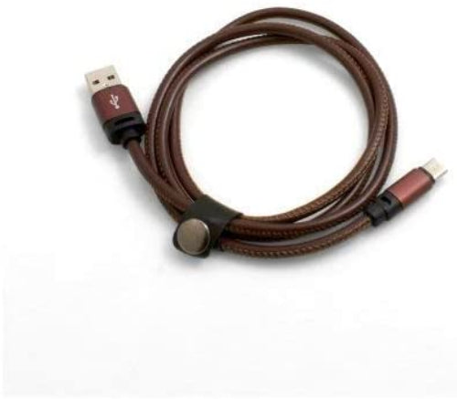 System-S USB 3.1 í USB 3.0 snúra, 100 cm, hulstur úr gervileðri