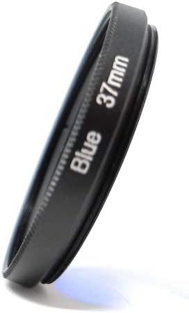 SYSTEM-S Farbfilter Blau 37 mm Gewinde anschraubbar Filter für Fotografie