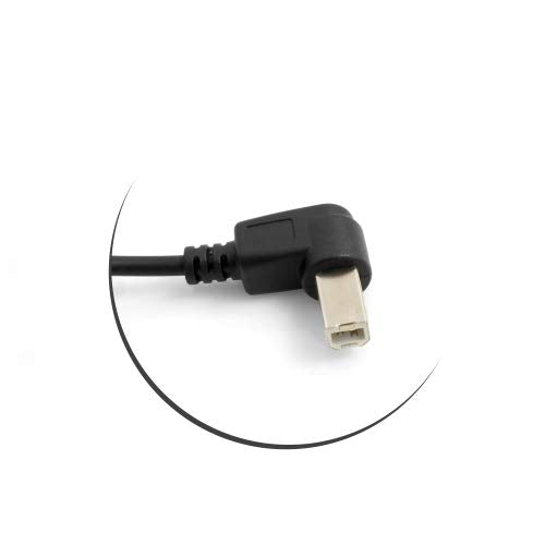SYSTEM-S USB tegund B karlkyns í USB A kvenkyns tengi fyrir spjaldfestingu USB snúru framlengingarsnúra 50 cm