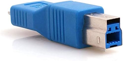 System-S USB 3.0 millistykki af gerðinni B karlkyns í Micro B karlkyns í bláu