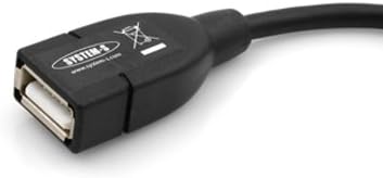 SYSTEM-S USB OTG millistykki fyrir á ferðinni Micro USB 90 gráðu rétthyrndur 90° horntengi í USB 2.0 Type A hýsingarsnúra