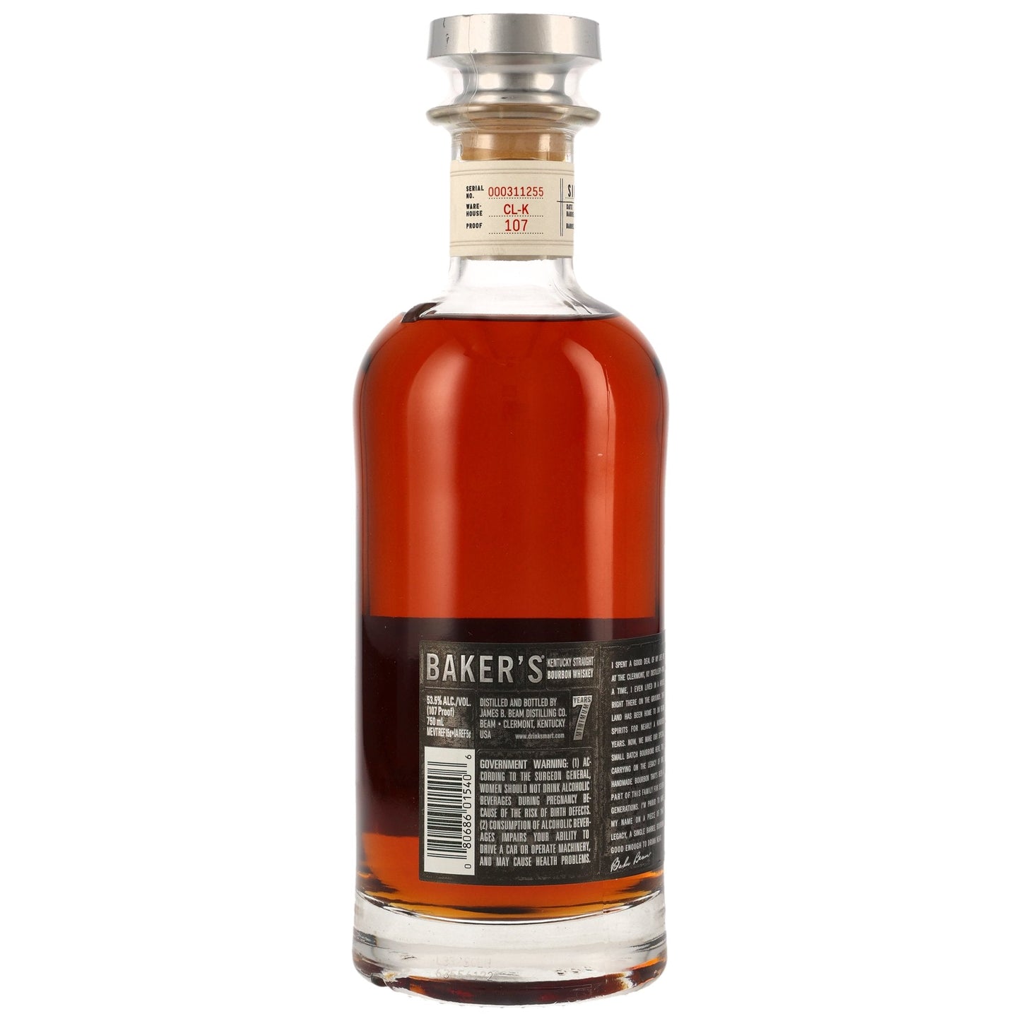 Bakers 7 - Kentucky Straight Bourbon - Ein tunna