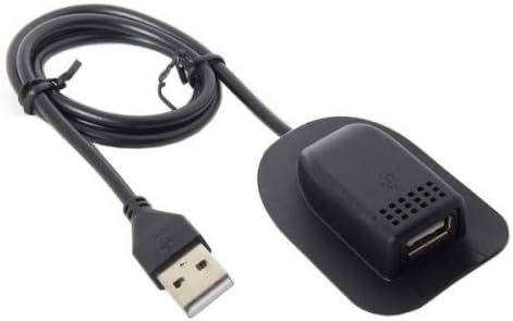 SYSTEM-S USB 2.0 snúra fyrir bakpoka með hleðslutengi í svörtu