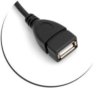 SYSTEM-S Mini USB 90° vinstri horntengi í USB Type A (kvenkyns) tengisnúra gagna- og hleðslusnúra 13 cm