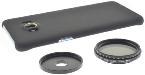 SYSTEM-S ND sía 37 mm sett með hlutlausri þéttleikasíu, gráum sía með hulstri fyrir iPhone 7 Plus og 8 Plus