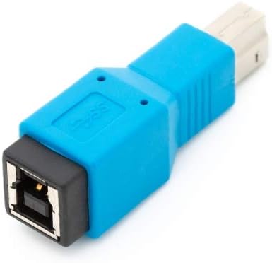 SYSTEM-S USB 3.0 Adapter Typ B Stecker zu Typ B Buchse Kabel in Blau