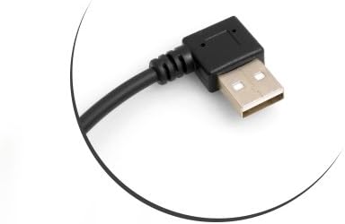 SYSTEM-S USB 3.1 Tegund C 90° í 2.0 Tegund A 90° hornsnúra 27 cm