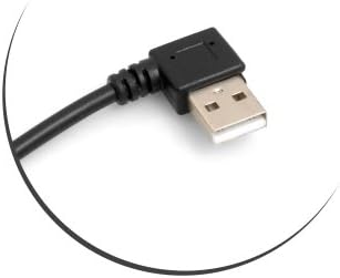 SYSTEM-S USB 3.1 Type C 90° to 2.0 Type A 90° angle cable 27 cm