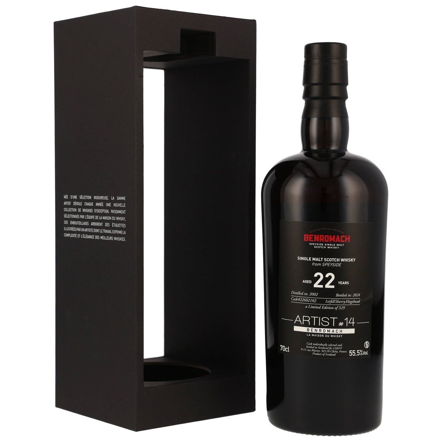 Benromach 22 2002/2024 - 1. fylling Sherry Hogshead 22602102 - Listamaður #14