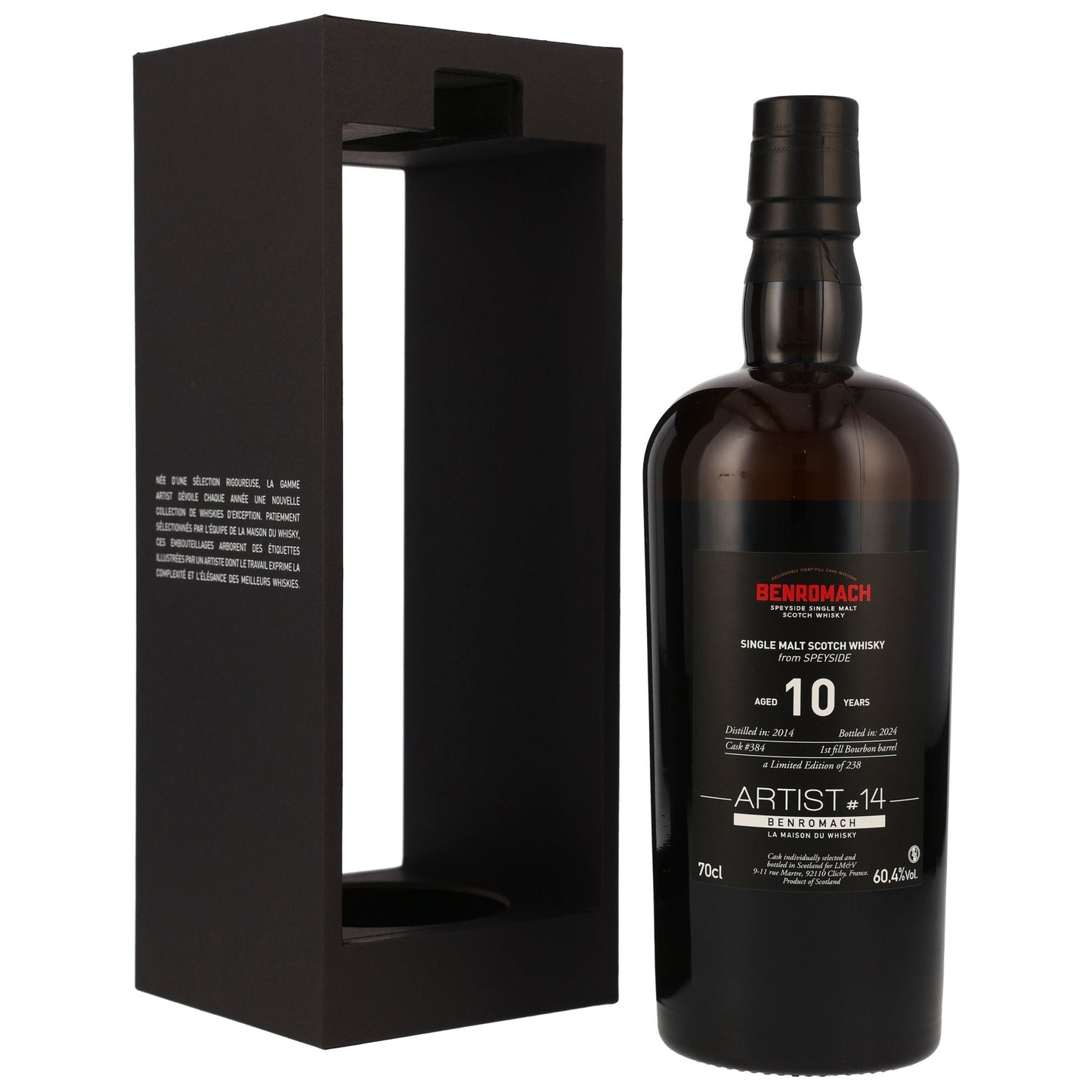 Benromach 10 2014/2024 - Fyrsta fylling á bourbon tunnu #384 - Listamaður #14