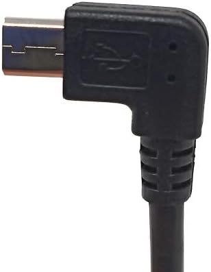 SYSTEM-S USB 3.0 snúra 20 cm Micro B tengi í 2.0 Micro B tengi hornrétt