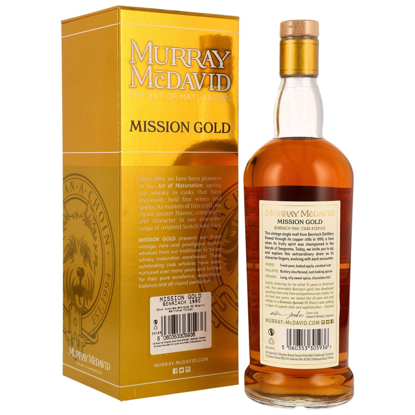 Benriach 33 1990/2024 - Murray McDavid - PX Cask #2201313