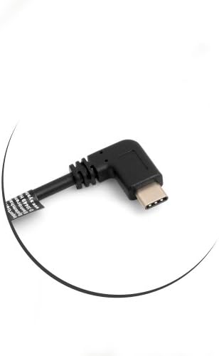 SYSTEM-S USB 3.1 Type C 90° to 2.0 Type A 90° angle cable 27 cm