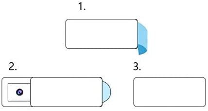 System-S Webcam Cover Self-adhesive in Black