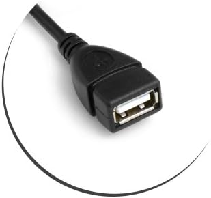 SYSTEM-S USB snúra 2.0 Tegund A (karlkyns) 90° vinstri hornrétt við USB 2.0 Tegund A (kvenkyns) 21cm