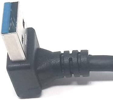 System-S USB Typ A 3.0 auf USB Typ A 3.0 Kabel Abwärts gewinkelt 30 cm