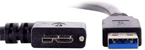 System-S 5m USB 3.0 A to Micro USB 3.0 Cable Right Angle with Locking Screw