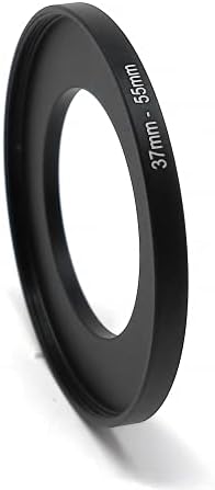 SYSTEM-S linsu millistykki 37 mm skrúfgangur í 55 mm uppstigshring í svörtu fyrir síur