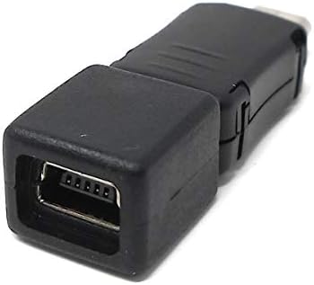 System-S USB 2.0 millistykki Micro B karlkyns í Micro B kvenkyns í svörtu