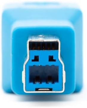 SYSTEM-S USB 3.0 Adapter Typ B Stecker zu Typ B Buchse Kabel in Blau