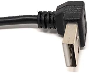 System-S USB Type A snúra með uppáhallri stefnu í USB Type B snúru, 20 cm