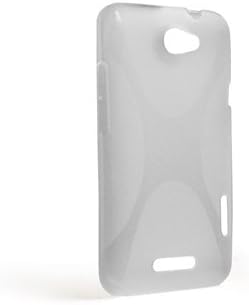 System-S sílikonhulstur með gegnsæju verndarskel fyrir HTC One X S720E