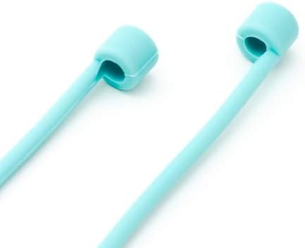System-S 10x sílikonhaldari fyrir AirPods heyrnartól í tyrkisbláum