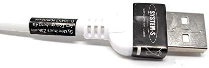 SYSTEM-S Micro USB snúra 300 cm hallandi til vinstri