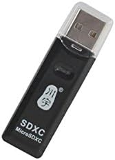 System-S USB A millistykki fyrir SD micro SD kortalesara, svart