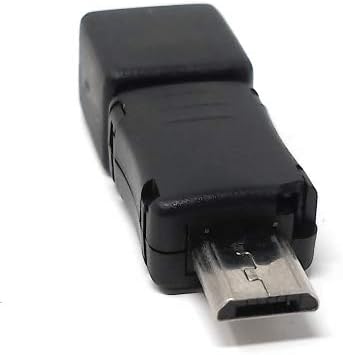 System-S USB 2.0 millistykki Micro B karlkyns í Micro B kvenkyns í svörtu