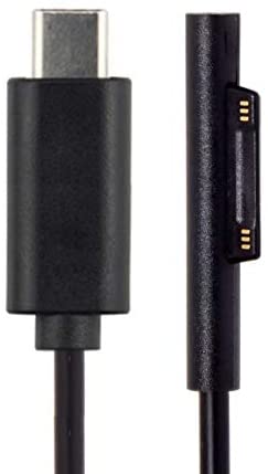System-S USB 3.1 Type C snúra fyrir Microsoft Surface Pro 3 4 5 6 7 8 9 12V -15V 180cm með Surface Connect tengi