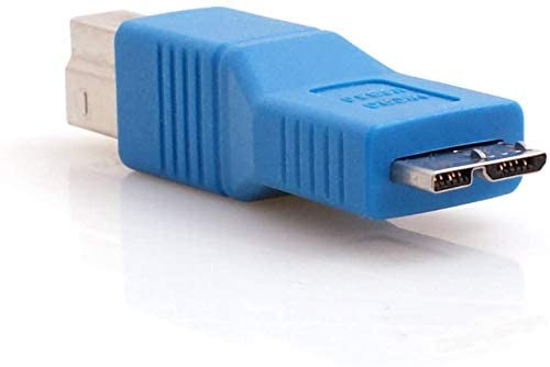 System-S USB 3.0 millistykki af gerðinni B karlkyns í Micro B karlkyns í bláu
