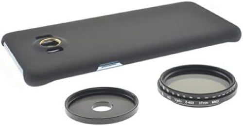 SYSTEM-S ND sía 37 mm Hlutlaus þéttleikasía Grár sía Stillanlegt hulstur fyrir Galaxy S8+