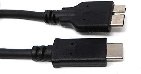 SYSTEM-S USB 3.1 snúra 17 cm Type C tengi í 3.0 Micro B tengi í svörtu