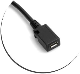 SYSTEM-S USB 3.1 Type C cable male to Micro USB 2.0 female input converter data cable charging cable extension 28 cm