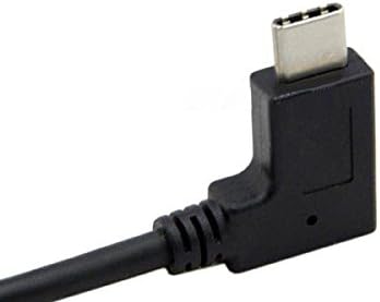 System-S OTG Host USB A 3.0 (kvenkyns) í USB 3.1 Tegund C (karlkyns) 90 gráðu hallandi tengi millistykki gagnasnúru framlenging 11 cm