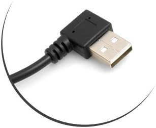 SYSTEM-S Micro USB snúra 90° vinstri hallandi tengi í USB 2.0 Tegund A 90° hægri hallandi gagnasnúra hleðslusnúra u.þ.b. 27 cm