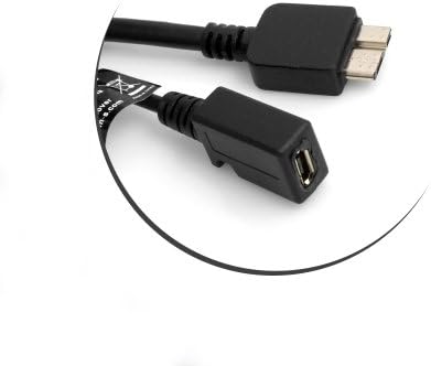SYSTEM-S OTG On The Go gestgjafasnúra 3-í-1 USB 3.0 Tegund A í Micro USB 3.0 og Micro USB 2.0 gagnasnúra 22 cm Y-snúra