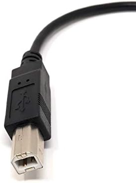 System-S USB Type A snúra með uppáhallri stefnu í USB Type B snúru, 20 cm