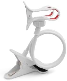 System-S Universal Holder Flexible Table & Bed Gooseneck Arm Mount for Smartphone Cell Phone in White