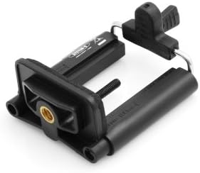 System-S Selfie Stick Monopod Tripod Attachment 1/4 Thread Adapter Mount Holder with Locking Screw for Smartphone 50 mm - 100 mm continuously